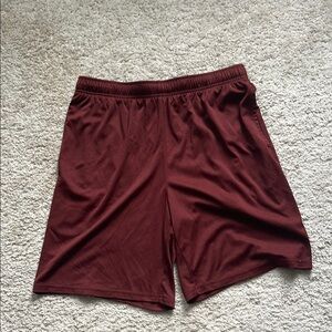 Tek Gear Brown Athletic Shorts Relaxed Fit